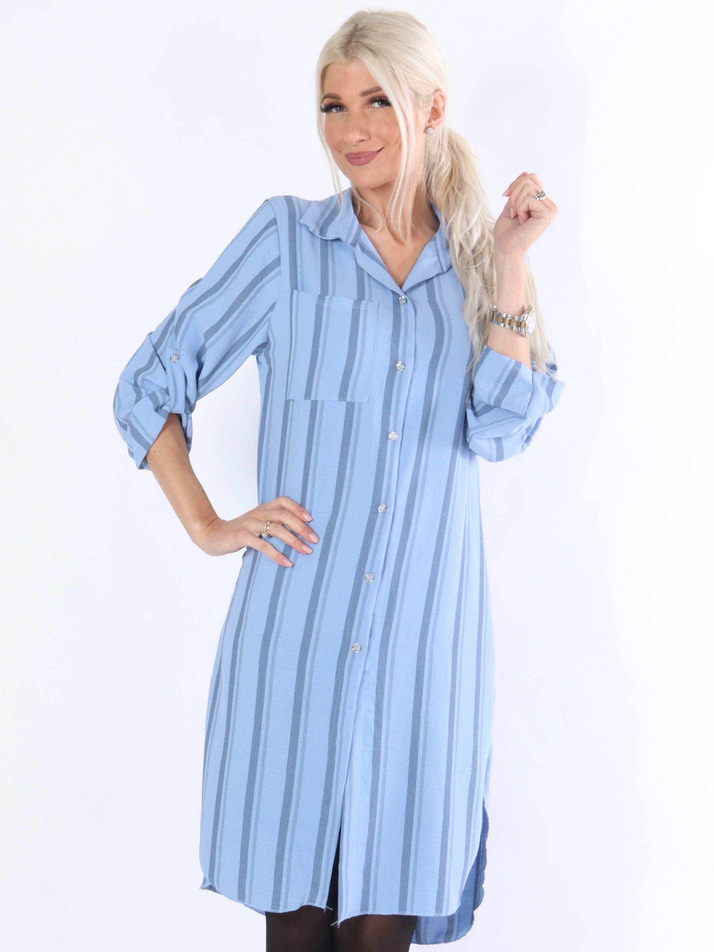 Yara - Armégrön randig skjorta